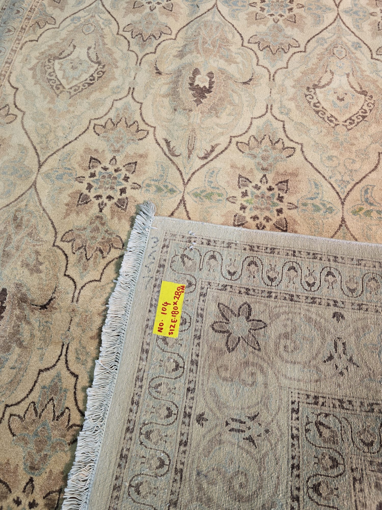 Afghan chobi cream L 180 X 280cm