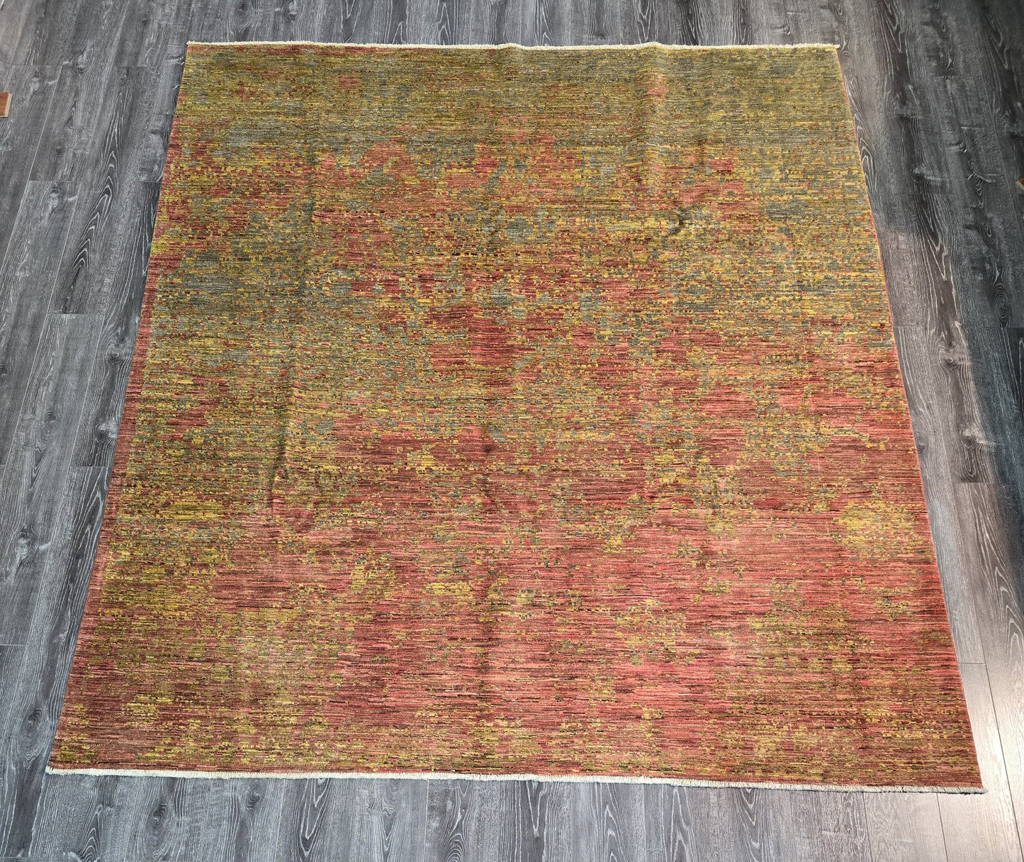 Afghan fine quality chobi modern - rust & gold L 250 X 300cm