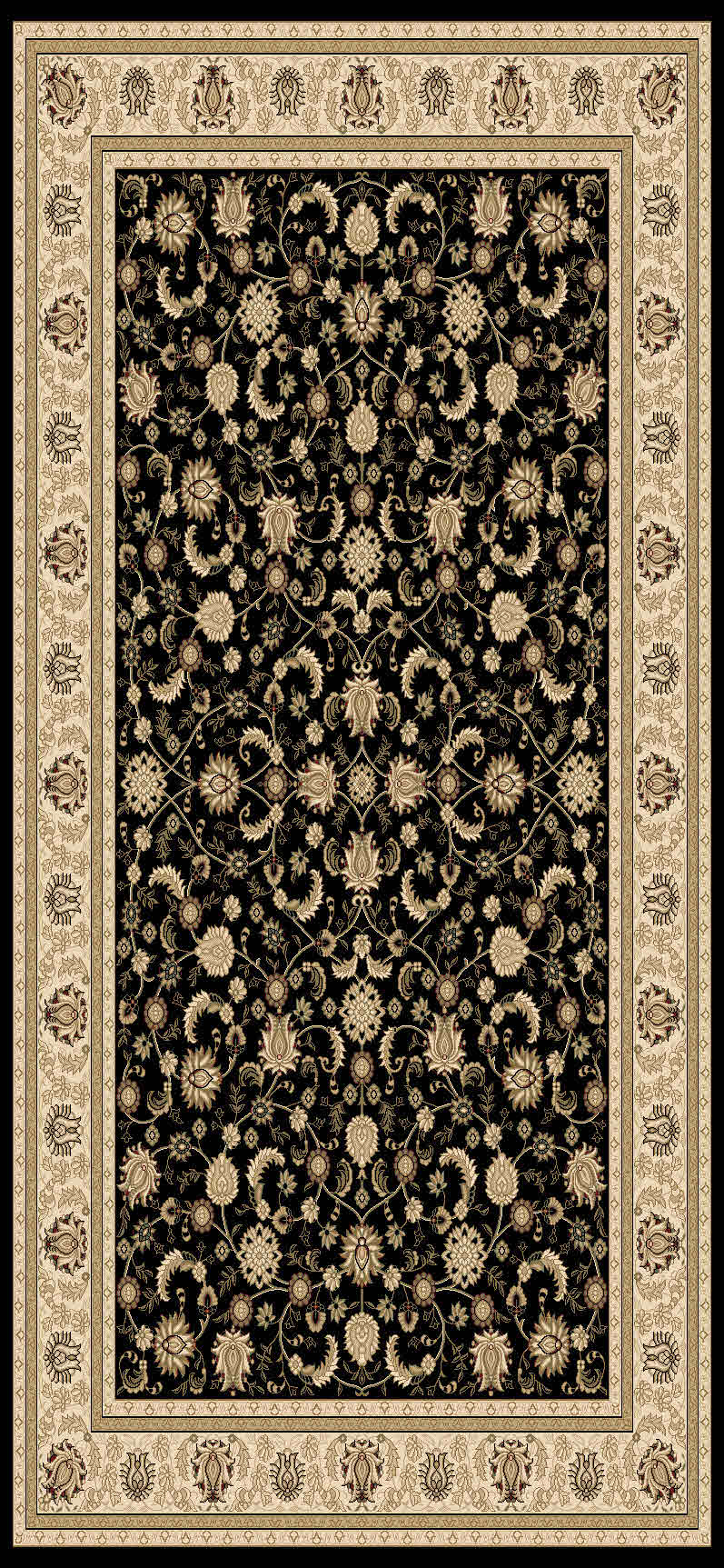 Isfahan 12679 Black ( 091 ) Only Store Item