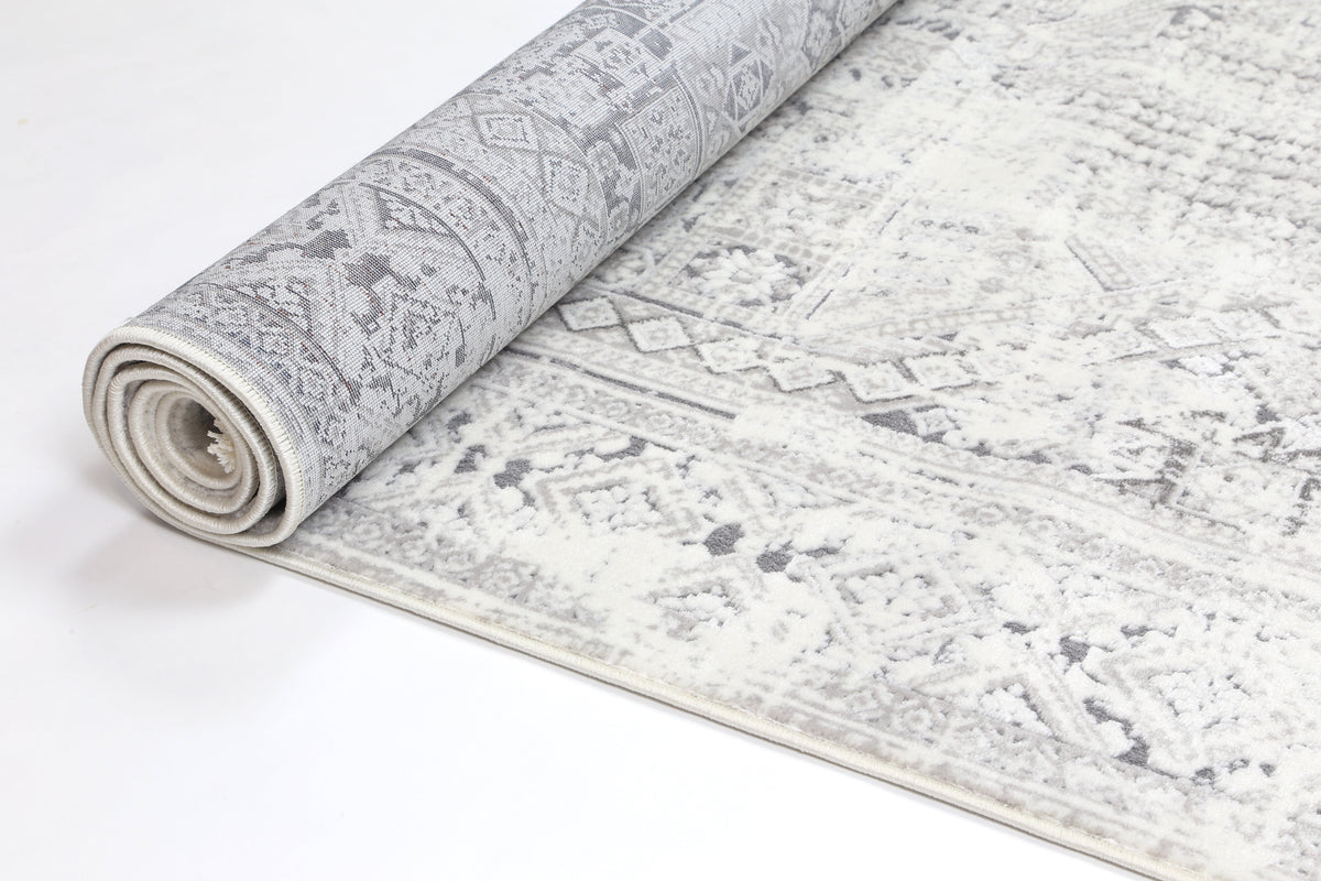 Bohemian Paradise Panel Grey Rug - 03GREY