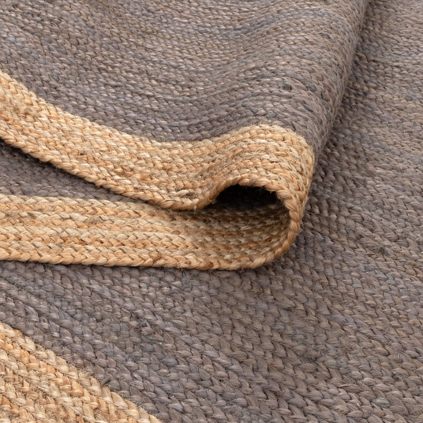 Hampton Taupe Centre Jute Rug