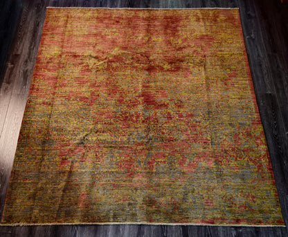 Afghan fine quality chobi modern - rust & gold L 250 X 300cm