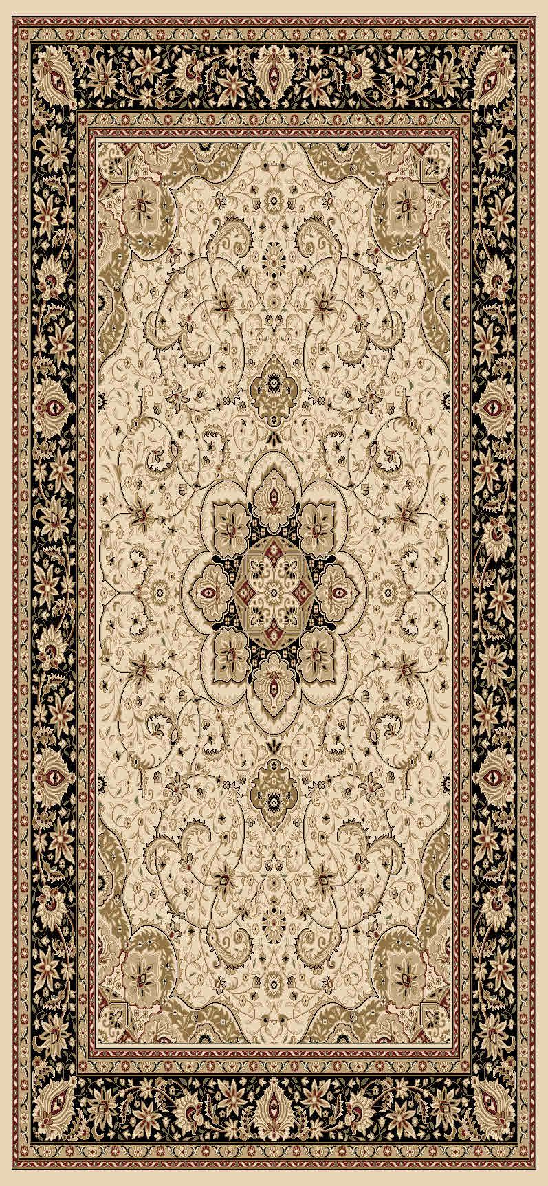 Isfahan 3891 Cream ( 062 ) Only Store Item