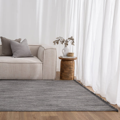Berno Charcoal Loop Rug - B005