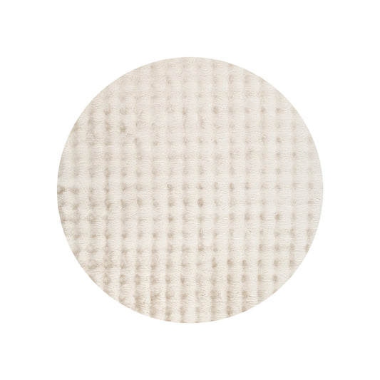 Purity Washable Round Rug Beige
