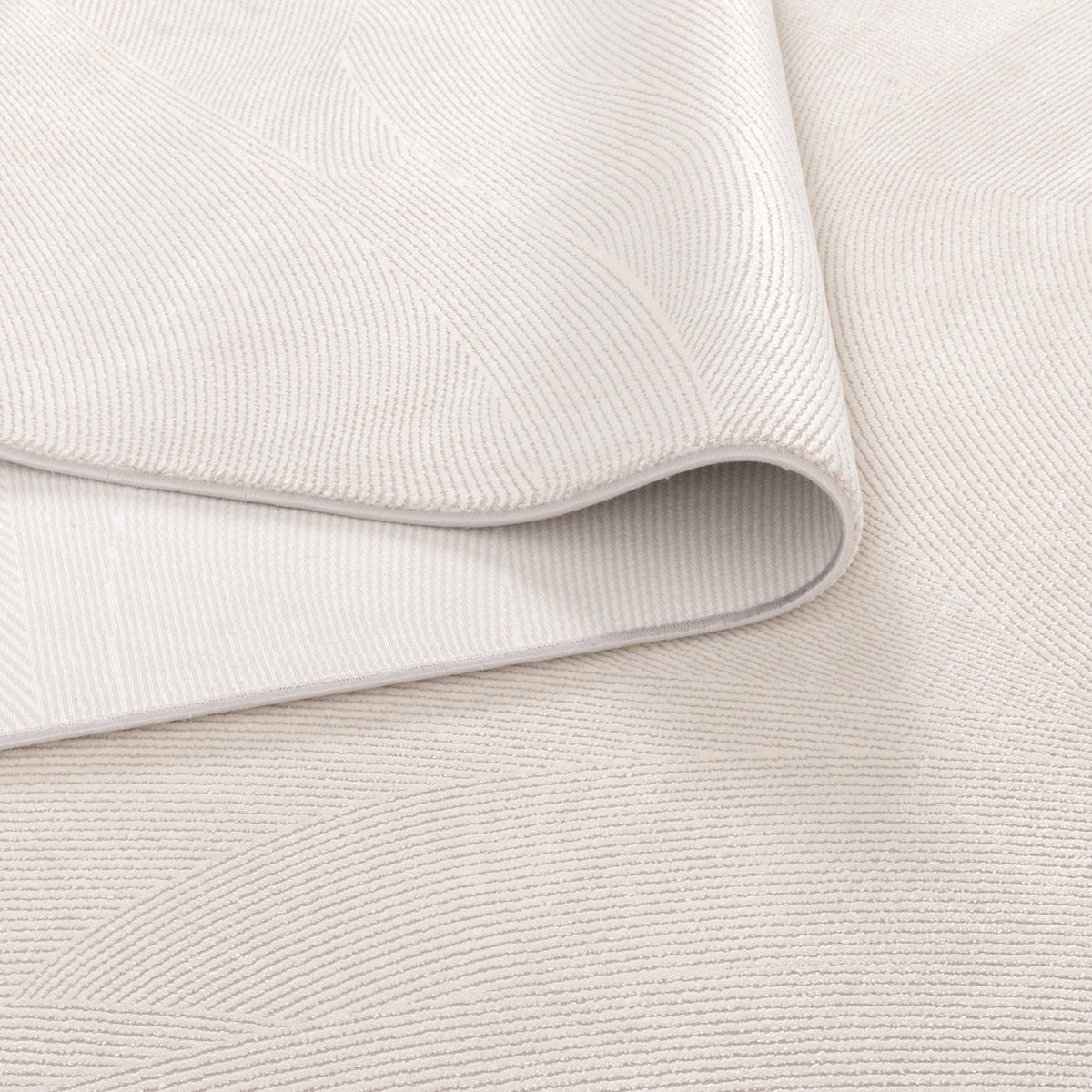 Chateau Geometric Lines White Rug - CH03