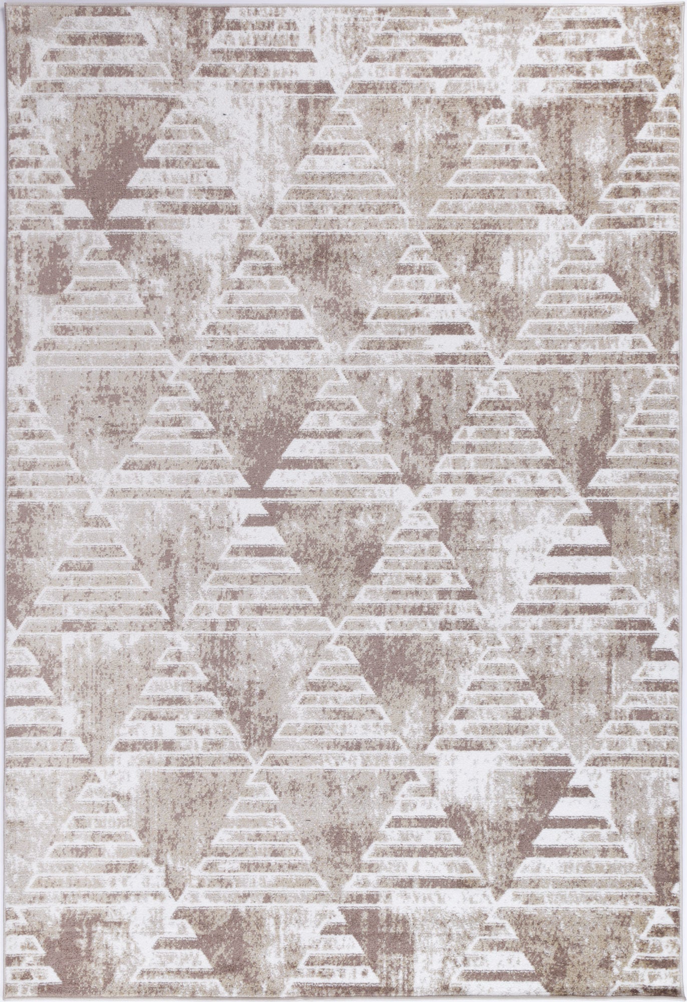 Kimberley Matrix Geometric Latte Rug – Baluchi Oriental Rugs