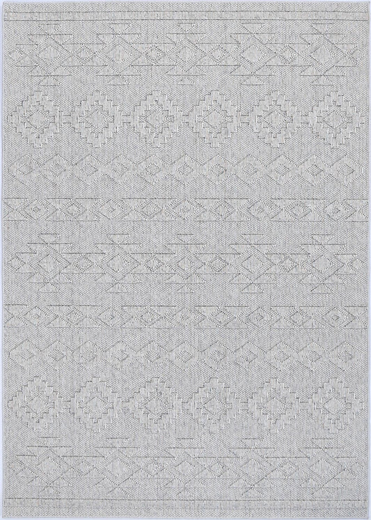 Maldives Tribal Indoor/Outdoor Grey Rug (New landed)