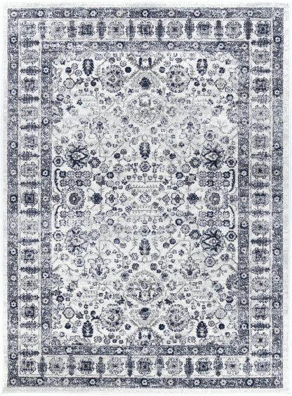 Provence Bonaparte Navy Cream Traditional Rug - PROV16