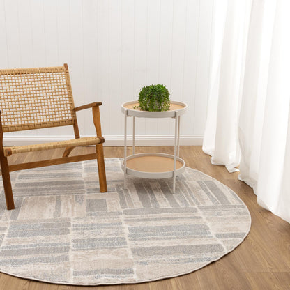 Santana Tetris Neutral Rug - SANTA04