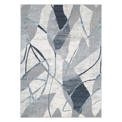 Santana Rhythm Grey Blue Rug - SANTA07