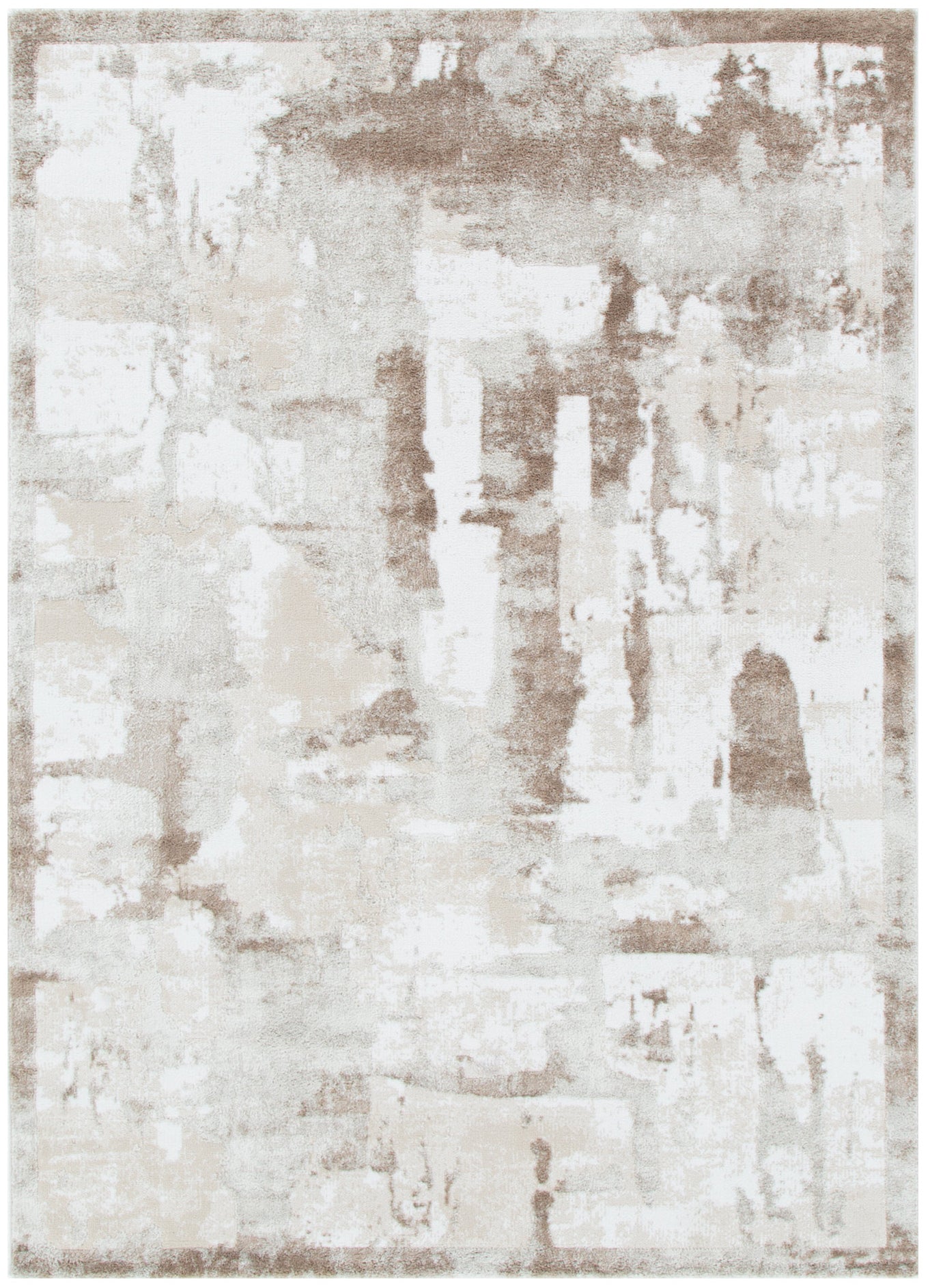 Wellington Abstract Wash Brown Rug - W007 – Baluchi Oriental Rugs