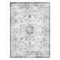 Washwell Blue Distressed Medallion Machine Washable Rug - WASH007
